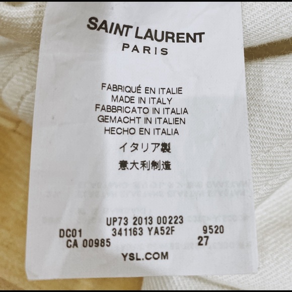 White saint Laurent denim - Picture 8 of 9